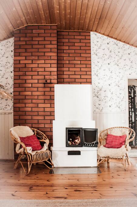 Fire place in the living room
