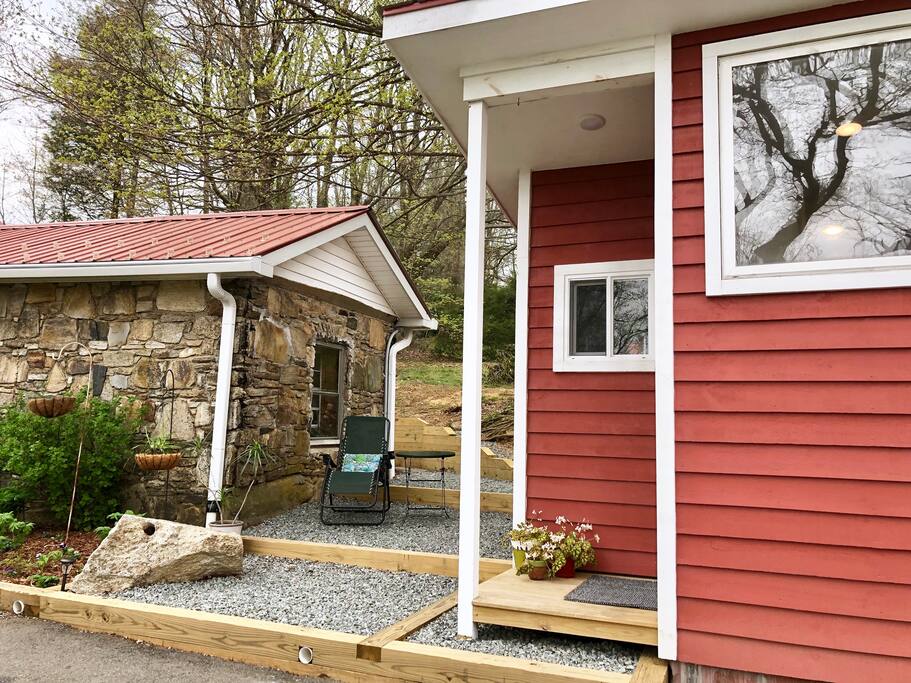 Enjoy your own outside sitting area.