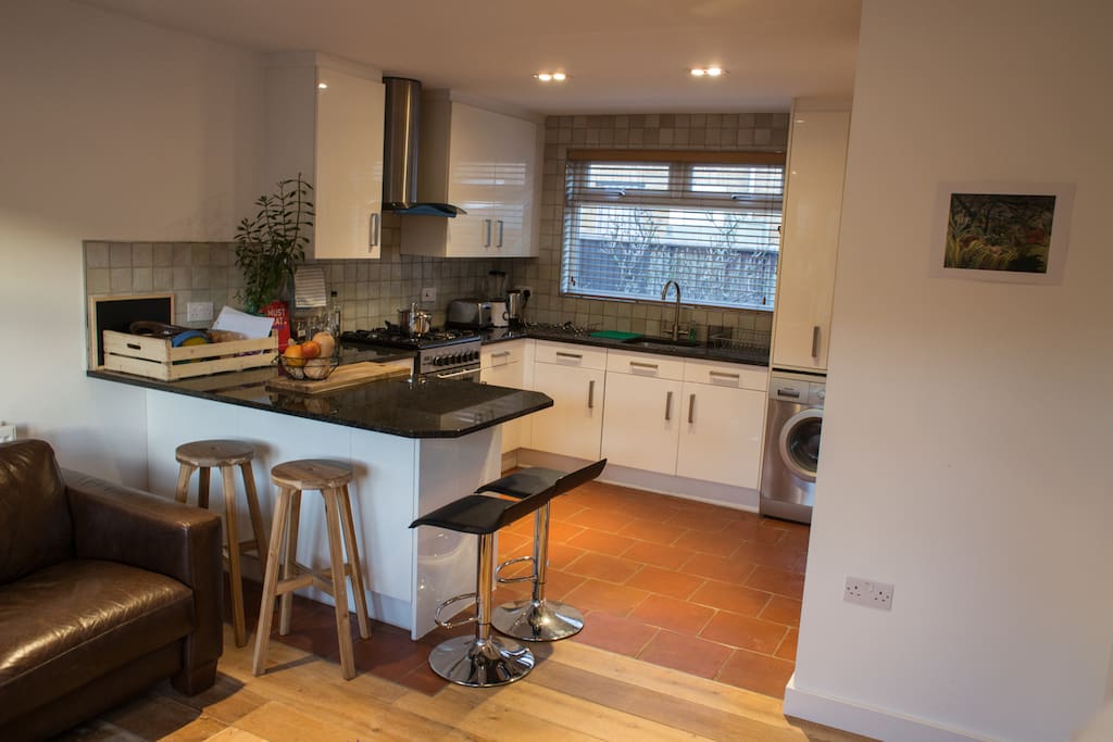 Open plan kitchen/living area