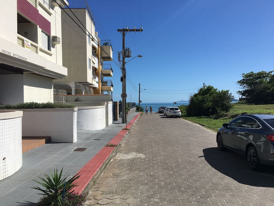 Vista do acesso à praia