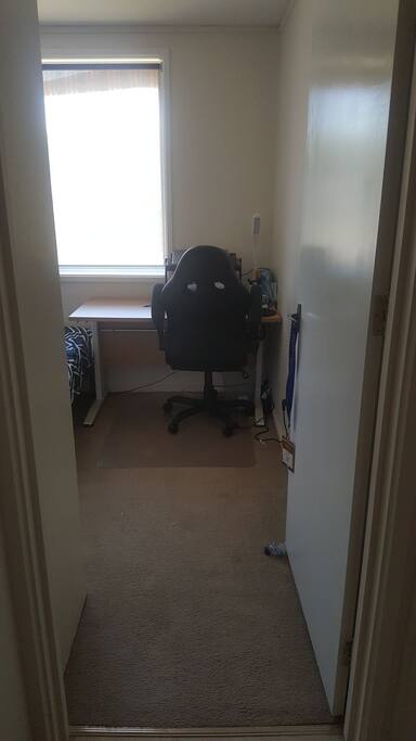 desk in bedroom