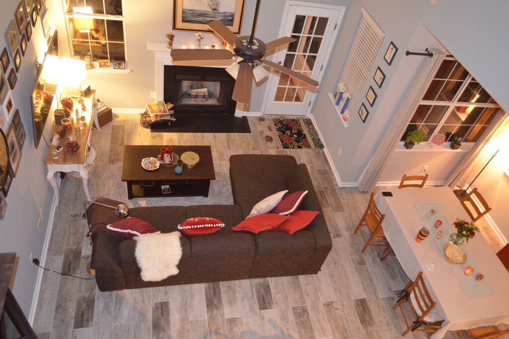 View from the atrium, living room No. 2