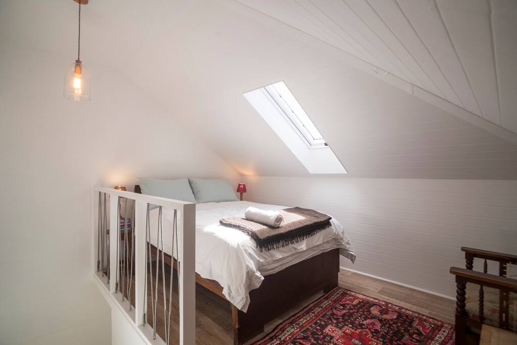 Bedroom upstairs in loft
