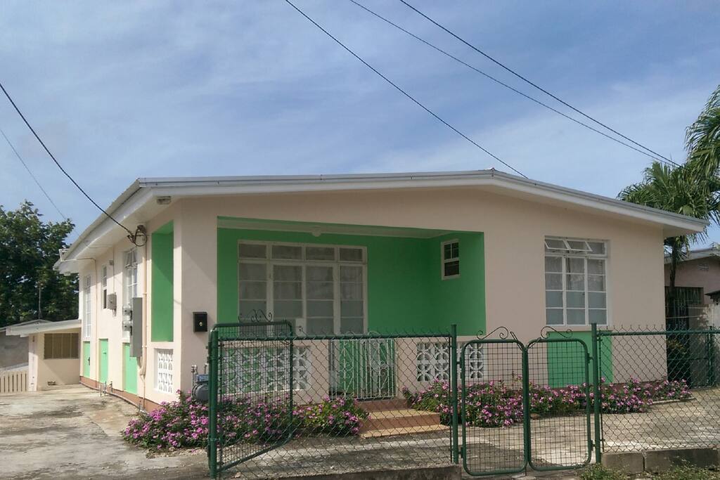 Side view with parking
