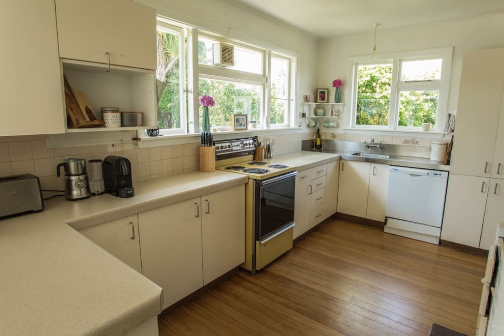 Kitchen with Nespresso coffee machine