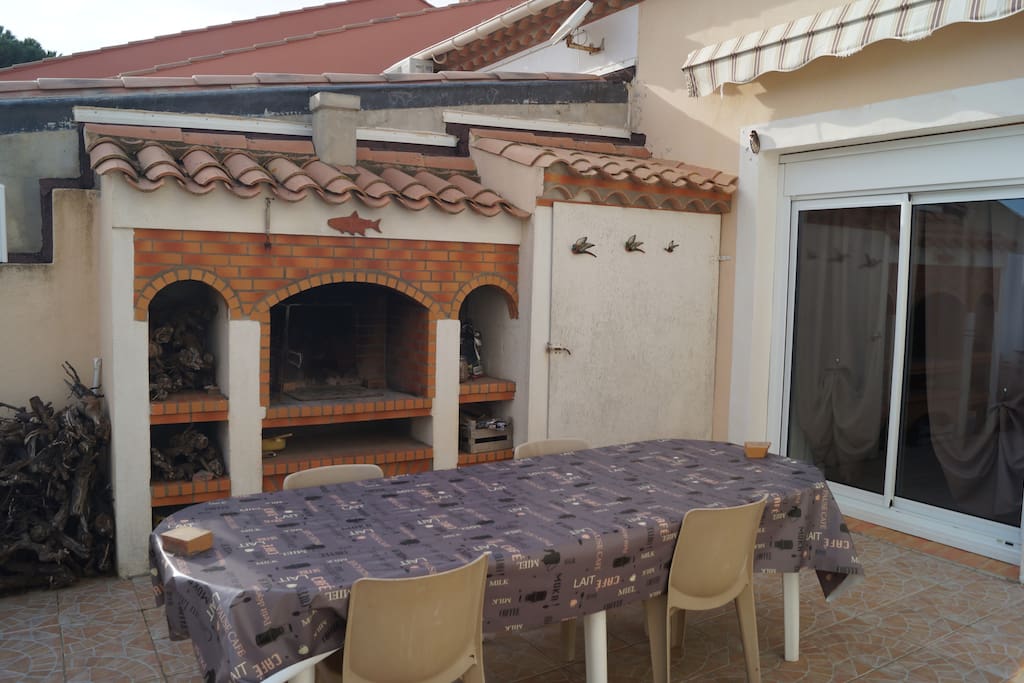 Terrasse avant avec Barbecue