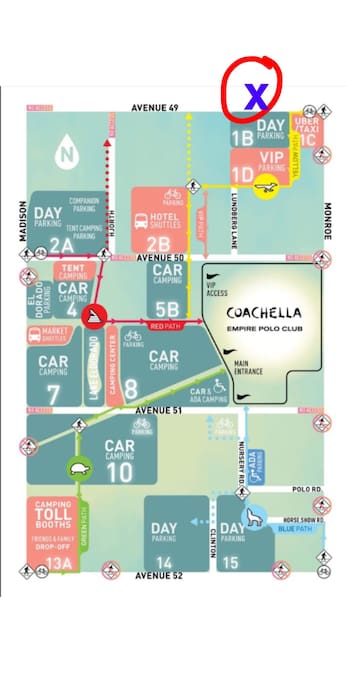 My house would be where the “X” is..