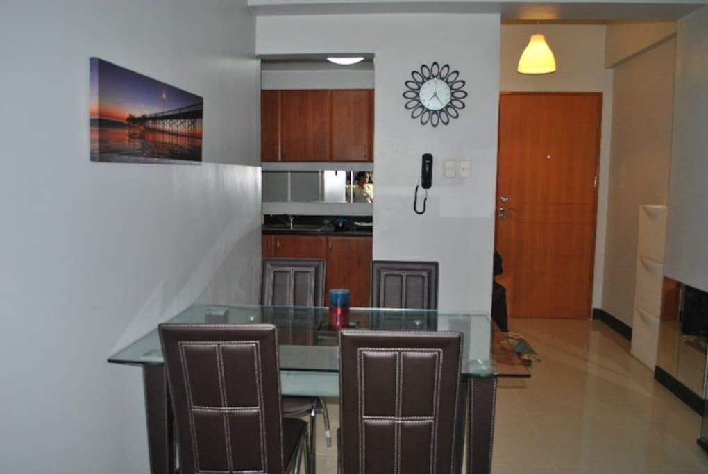 dining area and kitchen