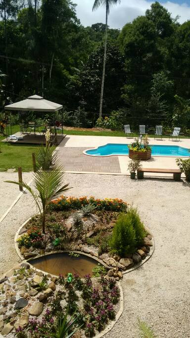 detalhes da piscina