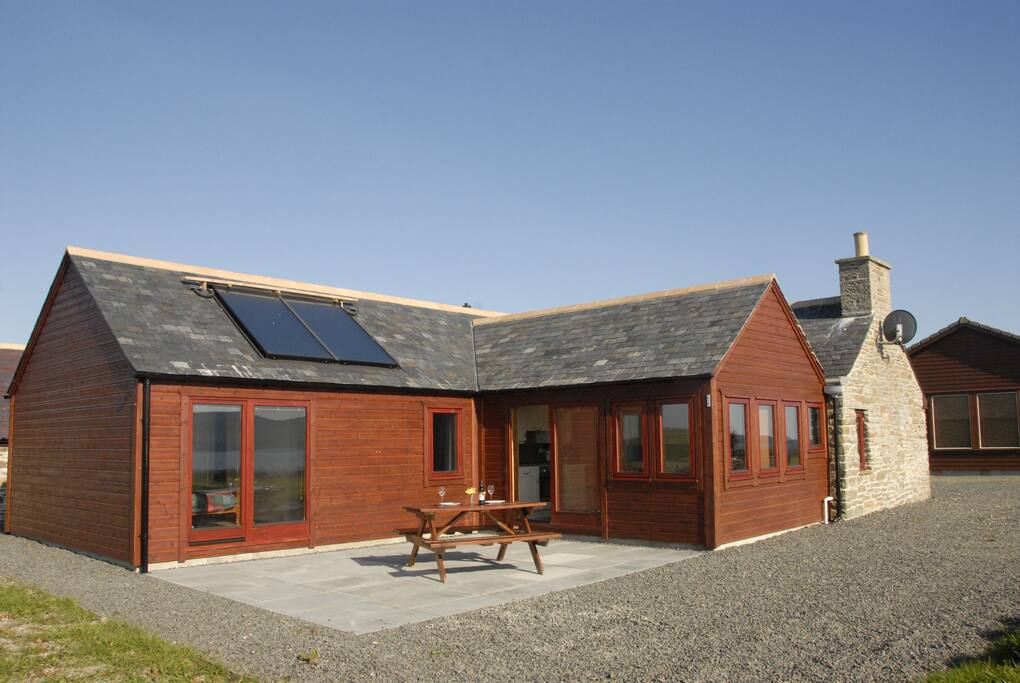 Sunny back patio to enjoy the fabulous views