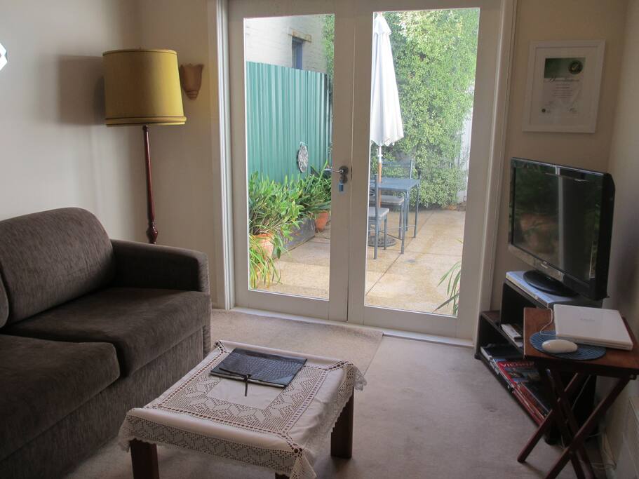 Private sitting room, & private court yard.