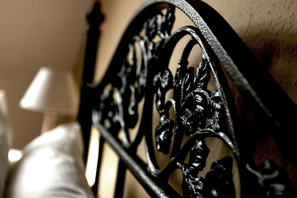 The comfy bed.