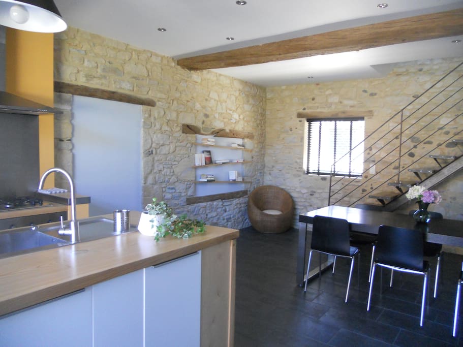 Cuisine américaine, salle à manger
