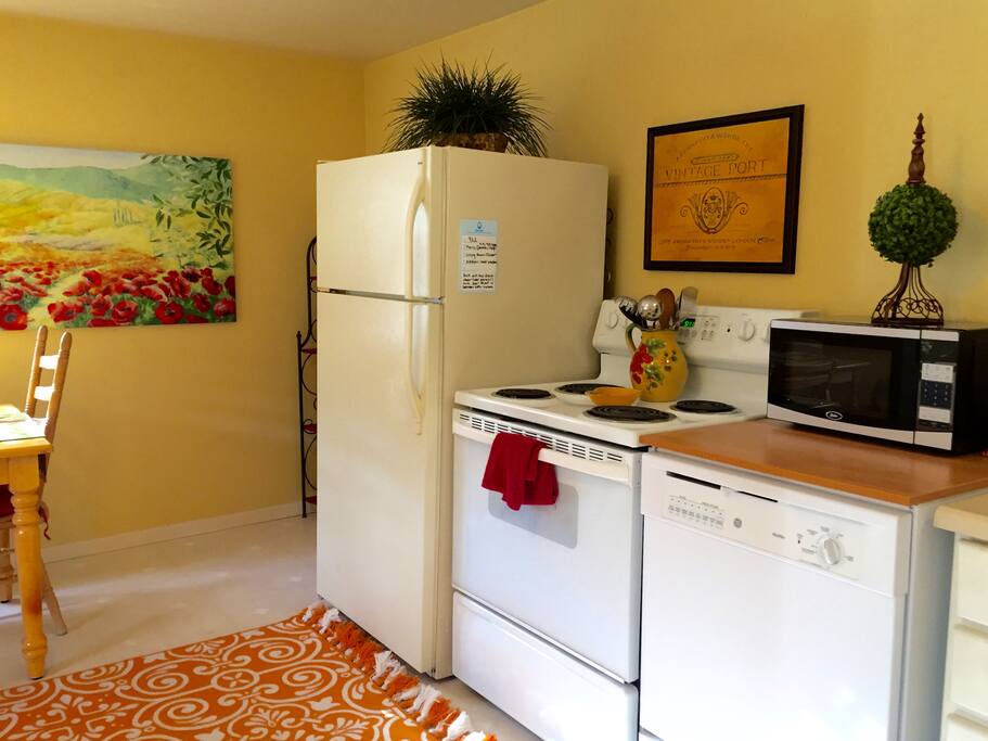 Bright and cheery kitchen