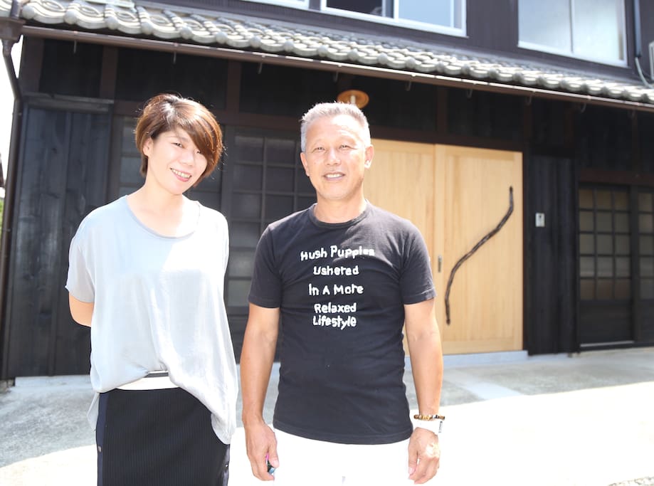 オーナー夫妻でお出迎え致します