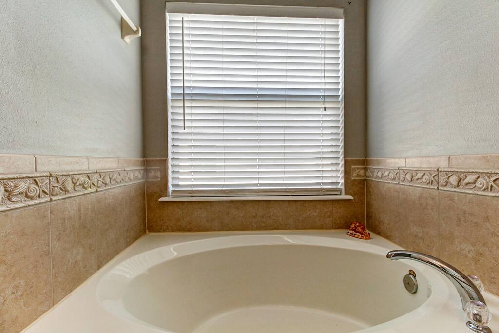 Garden tubs in both master baths