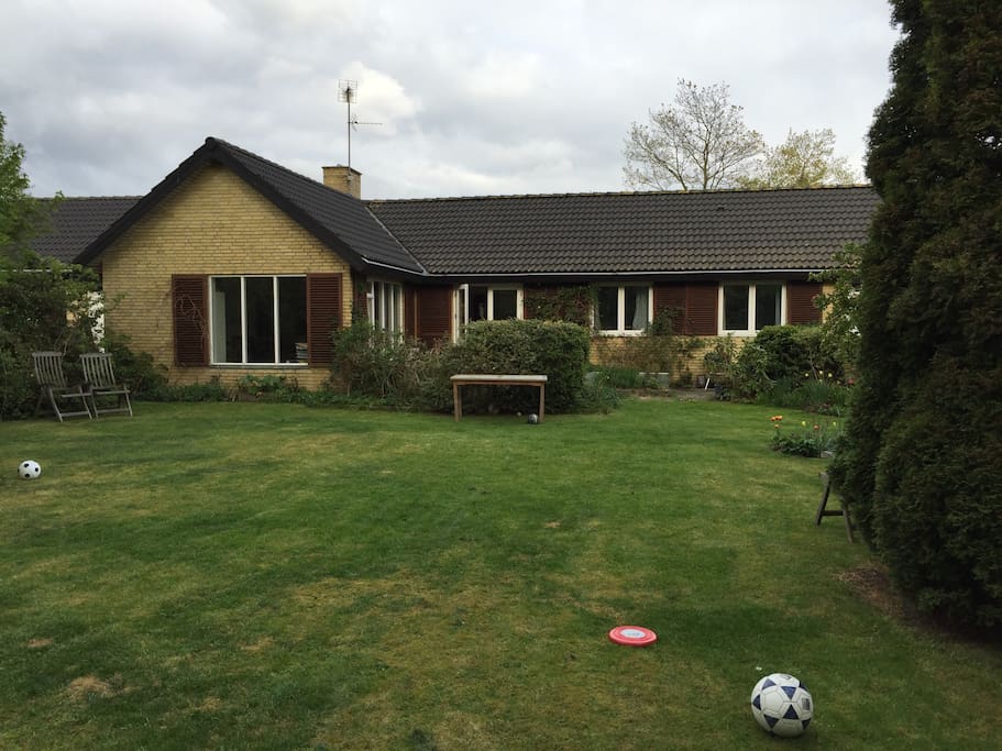 Spacious back yard.