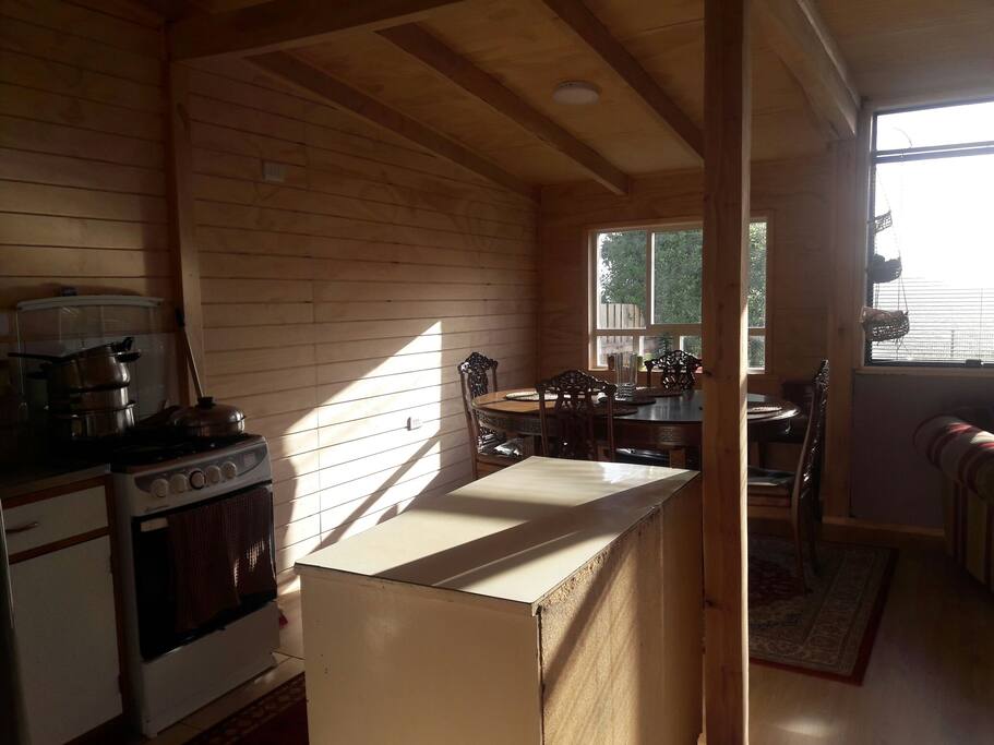 Cocina en espacio abierto