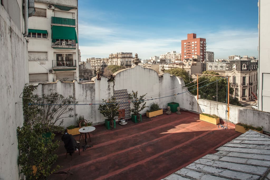 Terrace with view over San Telmo