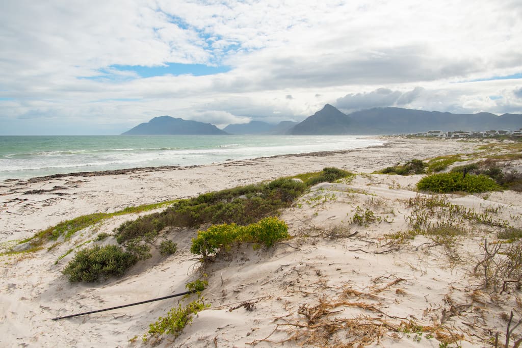 View from the beach, north towards Chapman's Peak and Hout Bay