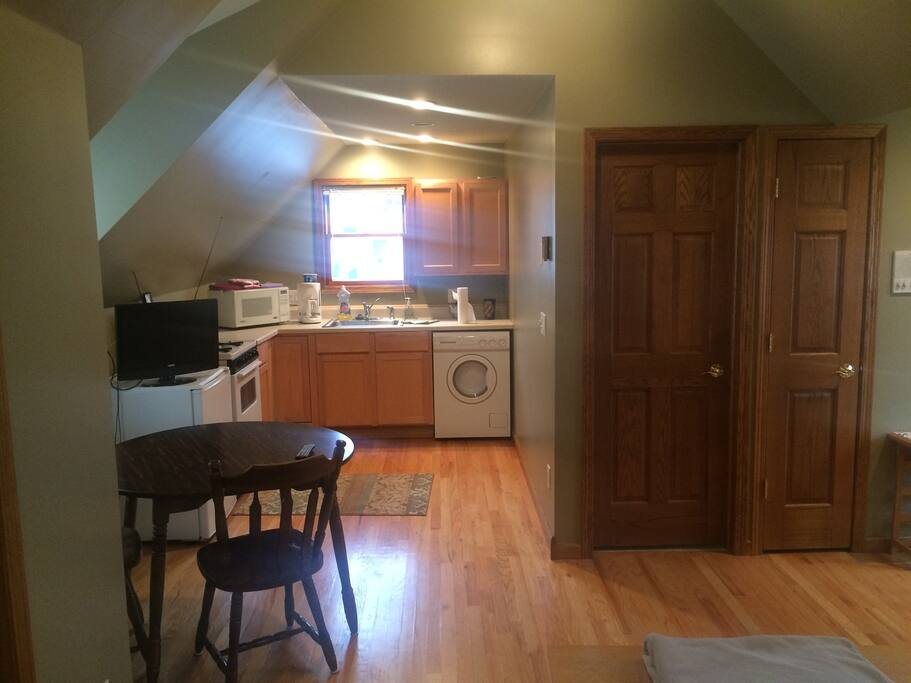 Kitchen, Bathroom, Broom Closet
