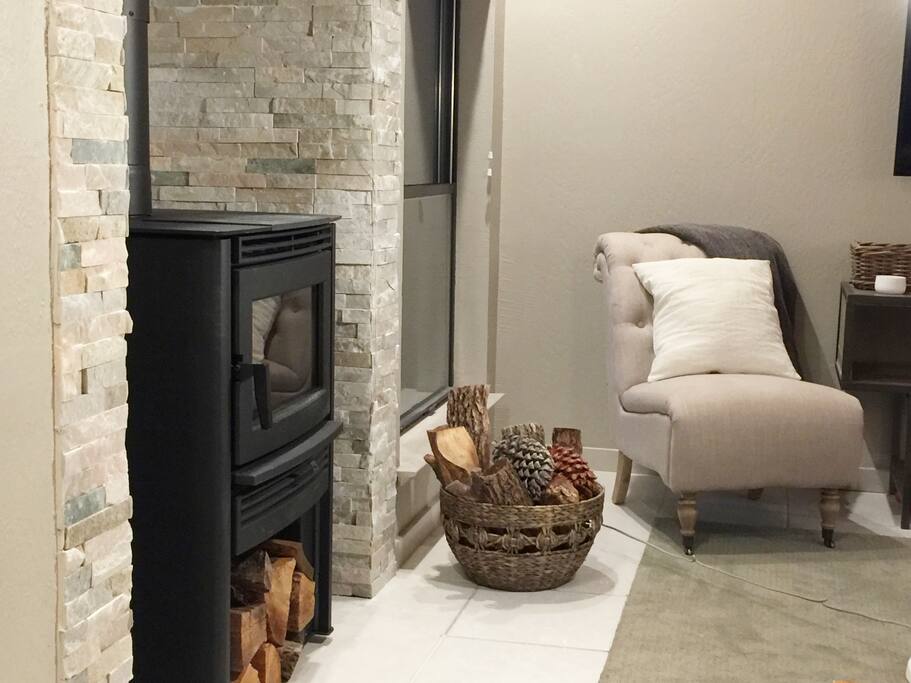 Stay warm with our new wood burning stove