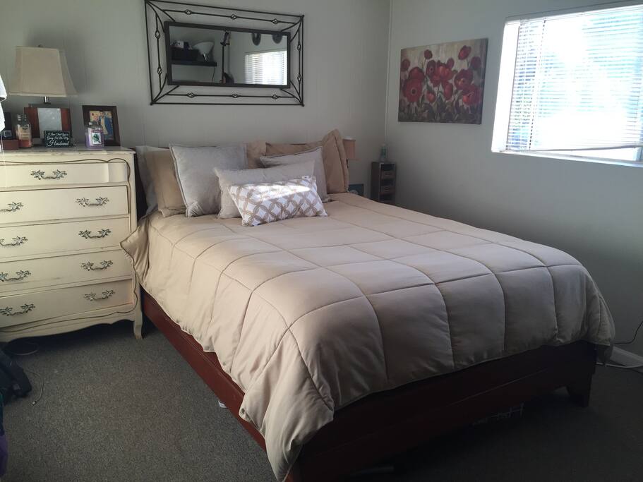 Cozy bedroom with King sized bed