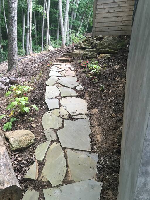 Path to private entrance