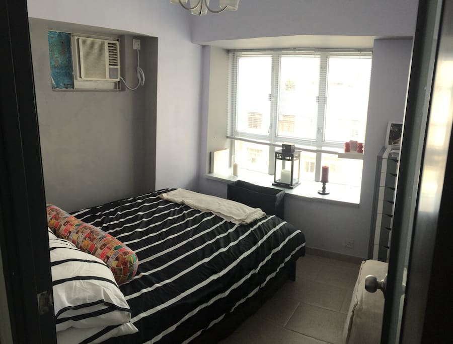 Main Bedroom with great view in morning looking across the harbour