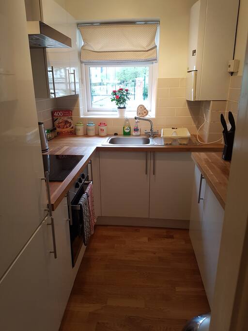 Galley kitchen with everything you need