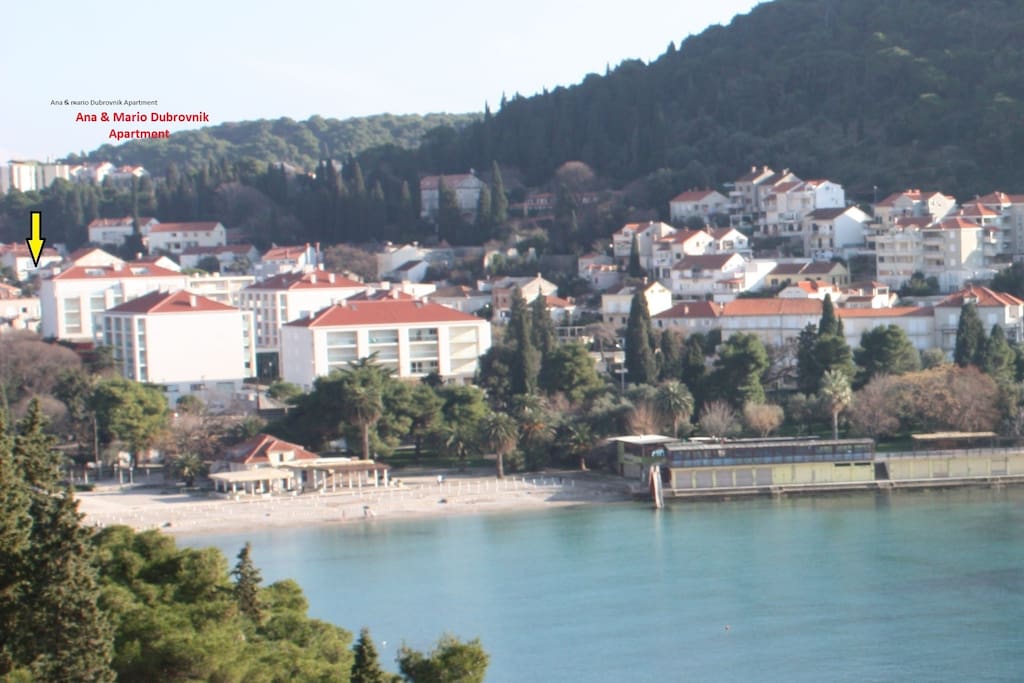 apartment located near beach cca 200 m, perfect location
