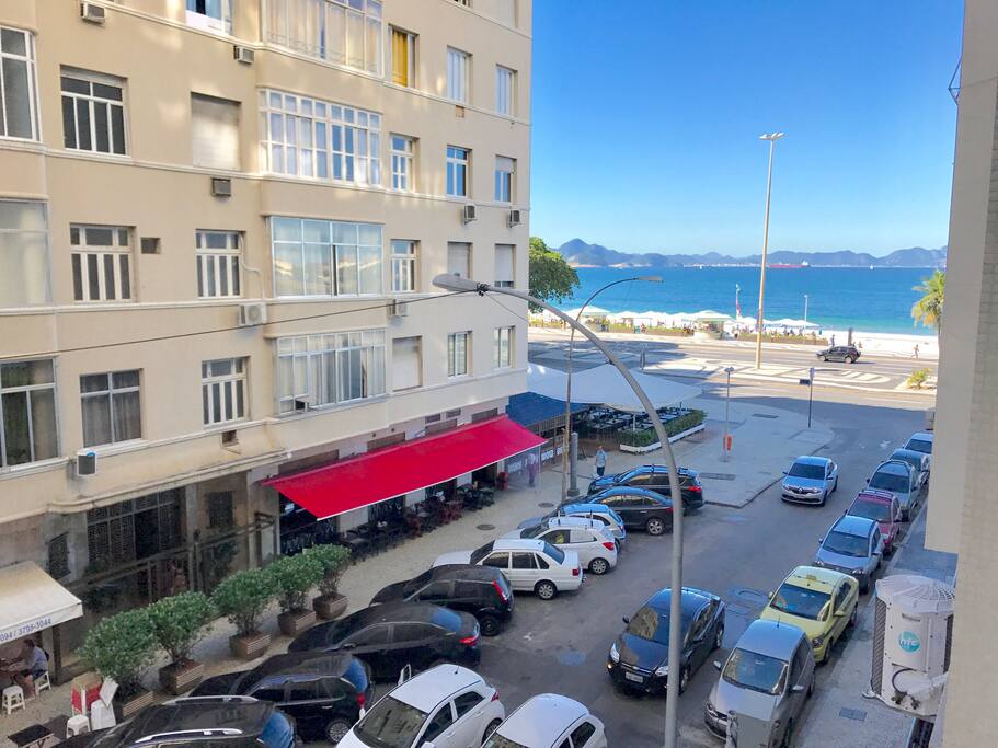 vista da janela do apartamento