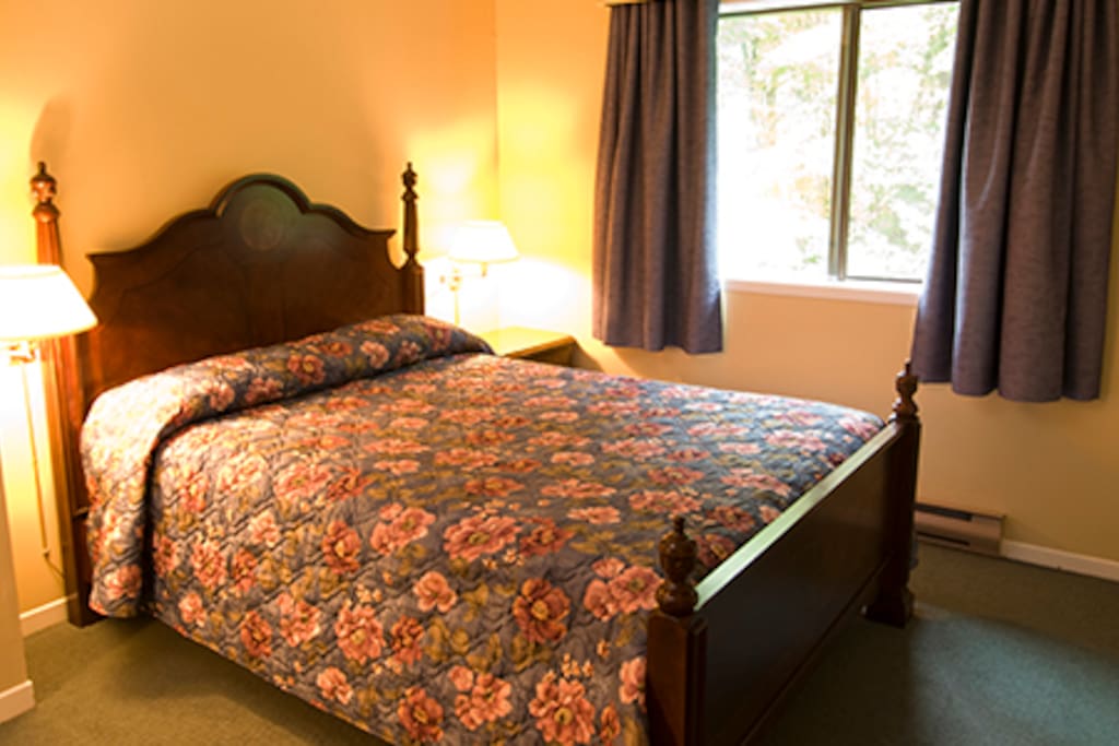 Room with queen bed