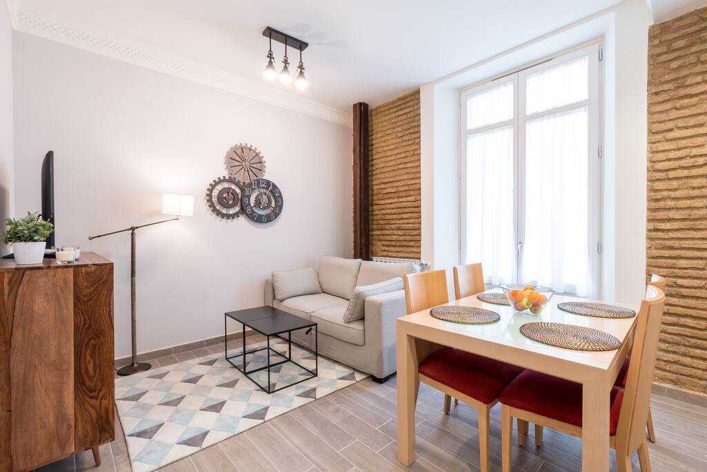 Living-room with sofa bed