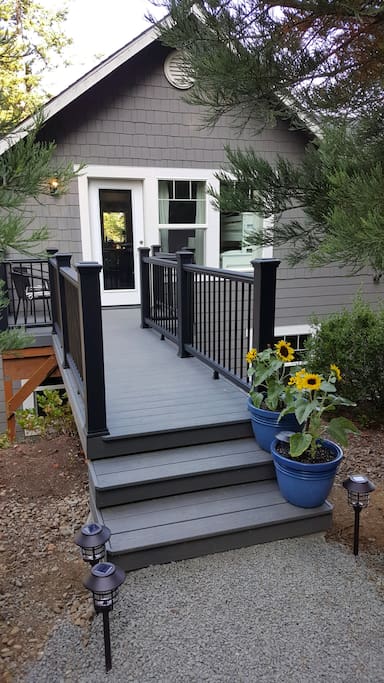 Separate entrance for your privacy.