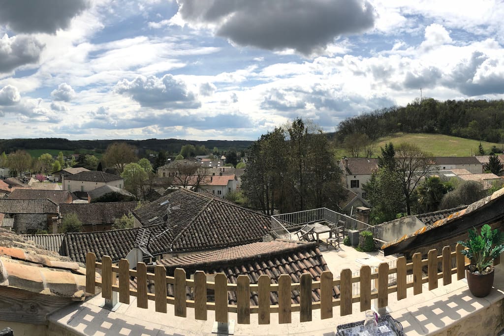 View from the roof terrace