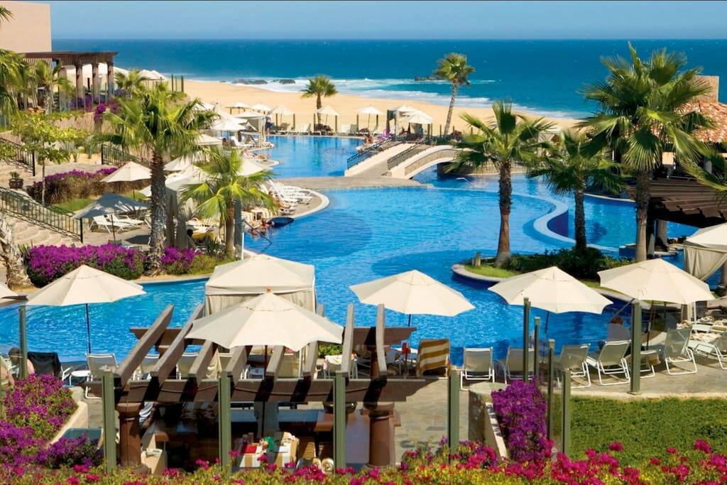 Pool and beach