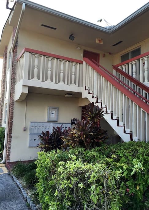 Stair entrance to Apt