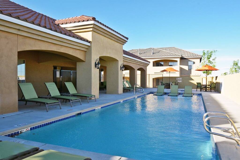 Enjoy the public pool