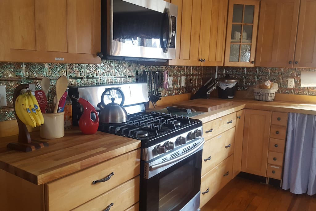 Gas stove and microwave