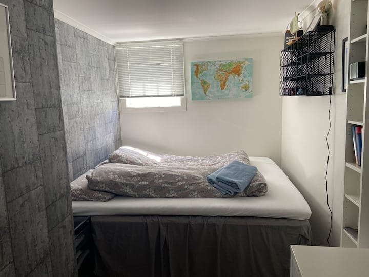 Dhomë gjumi me krevat dopio në bodrum