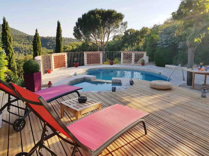 Charmante Maison Avec Piscine Privée Et Jacuzzi - Bormes-les-Mimosas