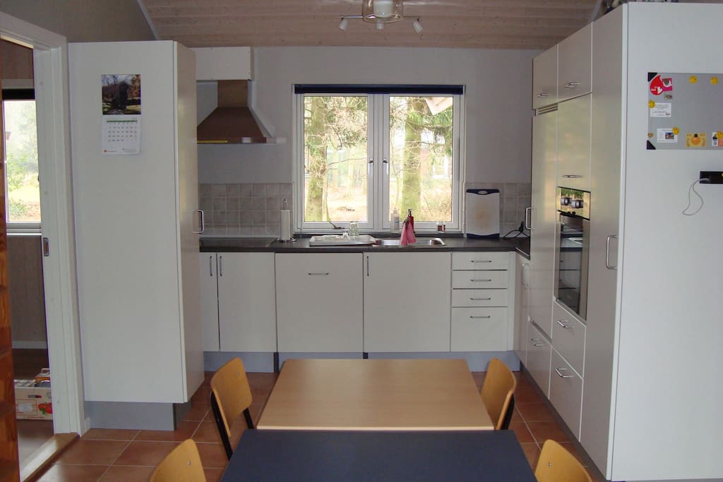 Kitchen with all needed appliances.