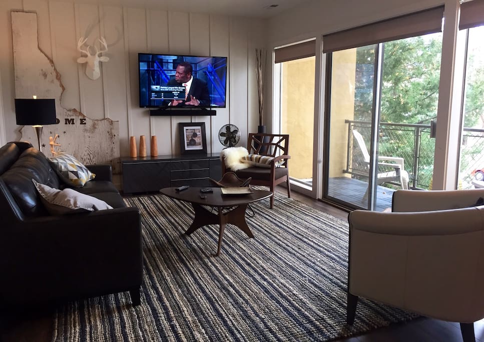 Living room with lots of natural light