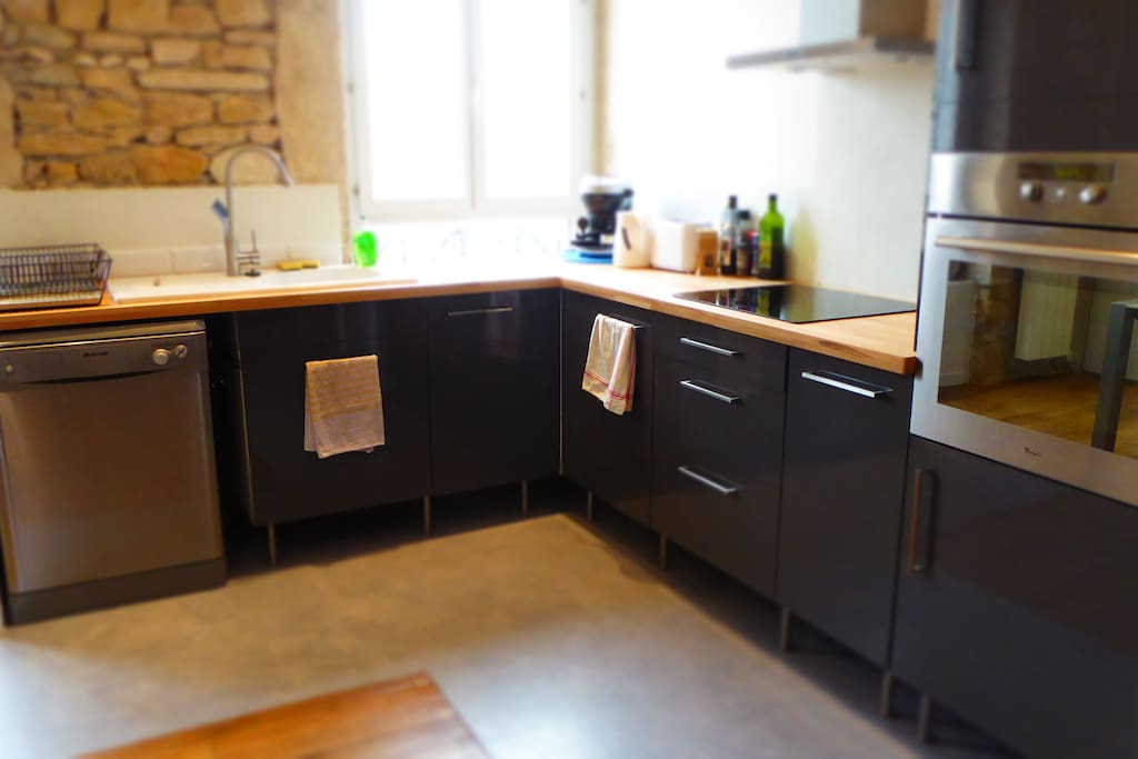 Modern fully equipped kitchen