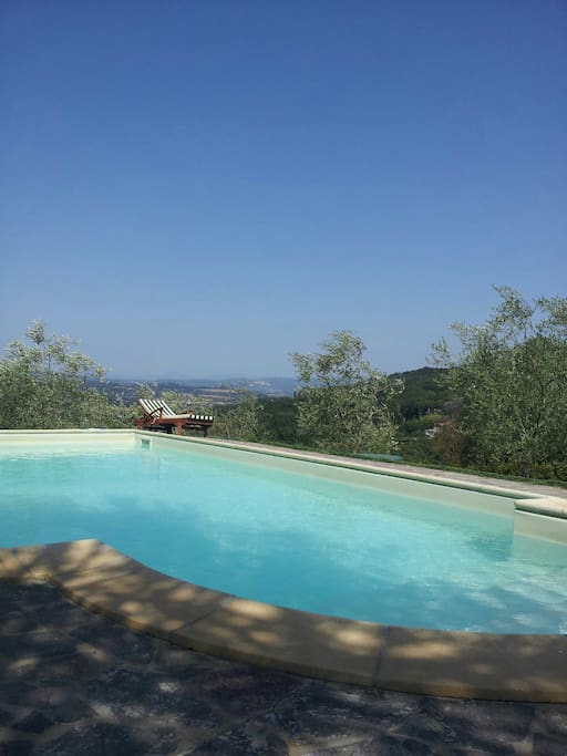 la piscina