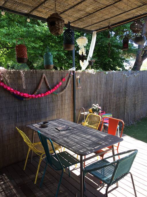 Terrasse ombragée