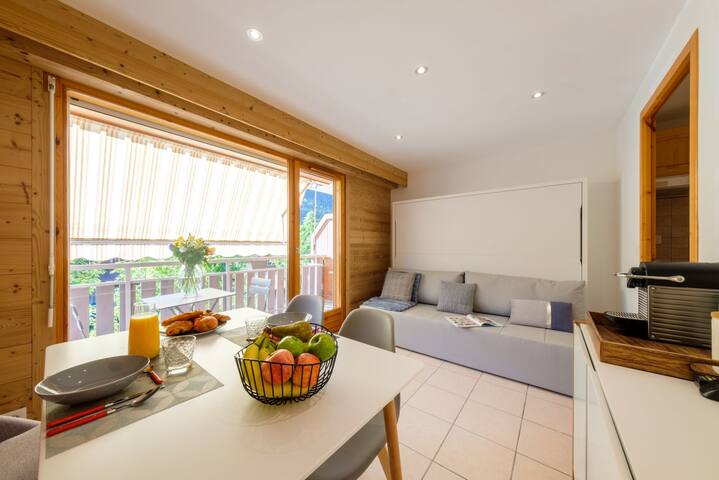 Le carnotzet-studio cosy en plein cœur des Aravis.