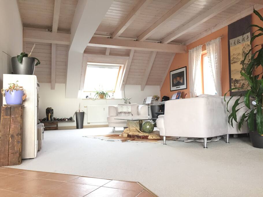 1.Etage: Blick aus dem Essbereich