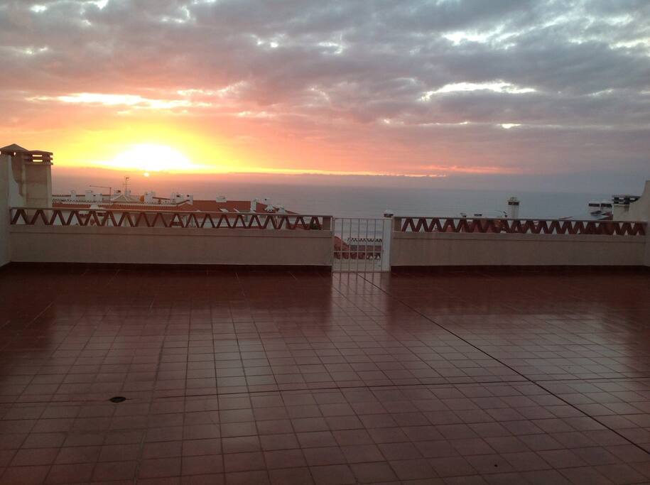Watching the sun's movement.